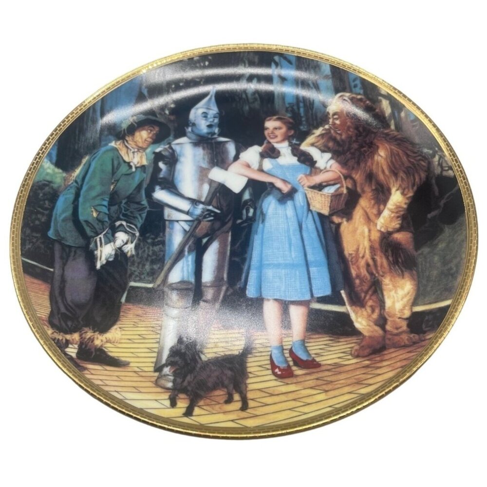 The Hamilton The Wizard of Oz collectors plate We're off to see the Wizard READ